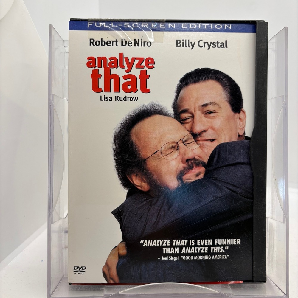 Analyze That DVD Robert De Niro Billy Crystal Full Screen Edition 2002 Comedy